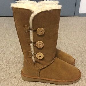 UGG Bailey Suede Button Triplet II Boots